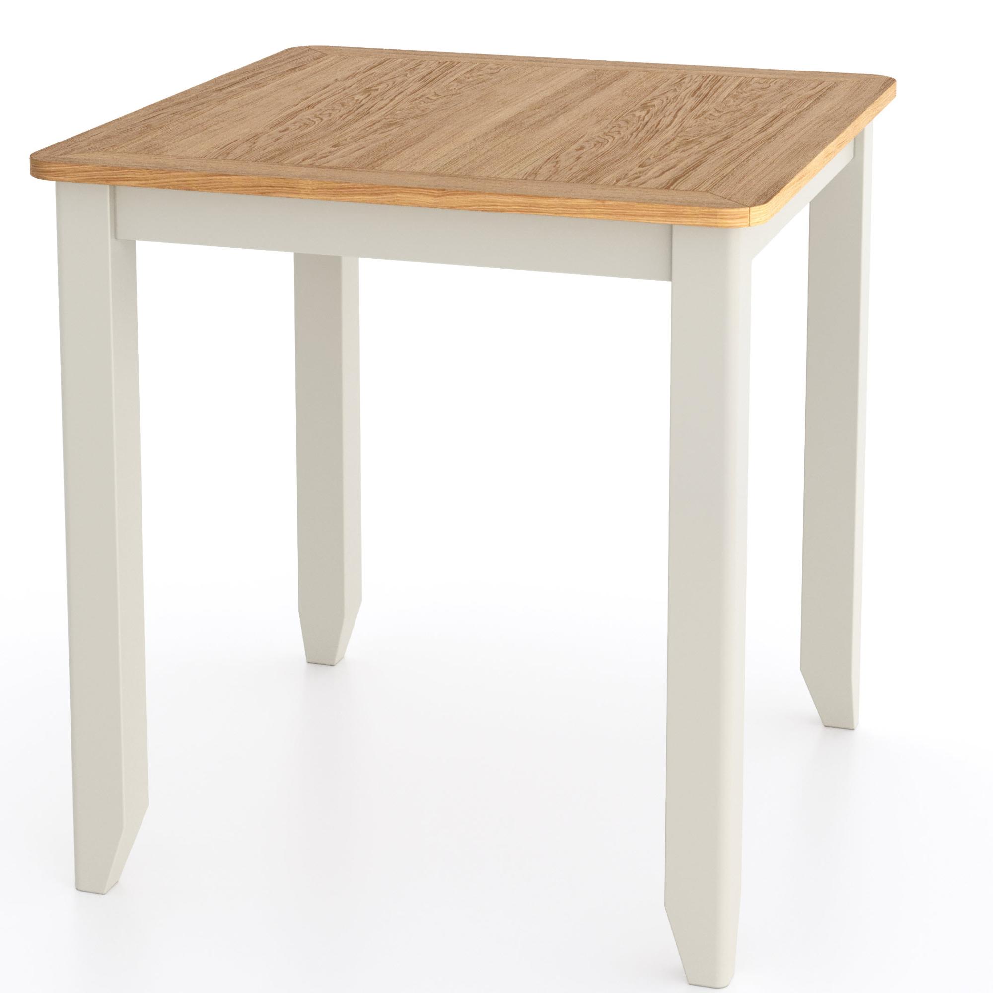Product photograph of Arden Grey Painted 2 Seater Square Dining Table from Choice Furniture Superstore.